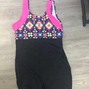 gymnastics leotard with shorts